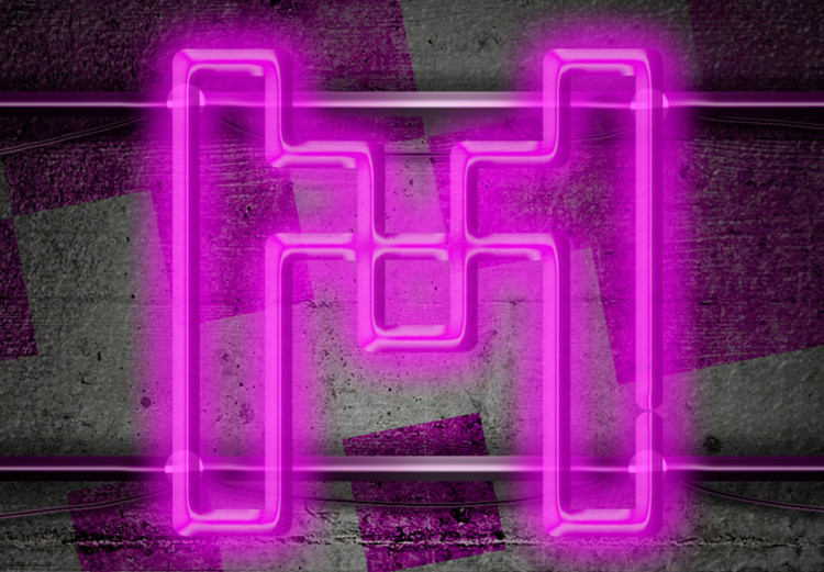 Large canvas print Pink Neon II [Large Format] 125554 additionalImage 5