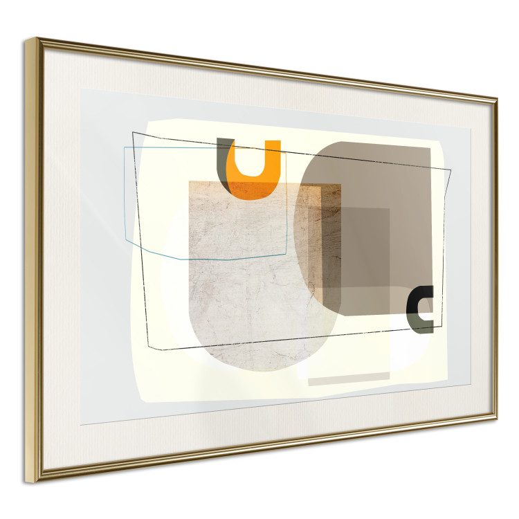 Wall Poster Antique - abstract composition of various figures and lines on a white background 126654 additionalImage 3