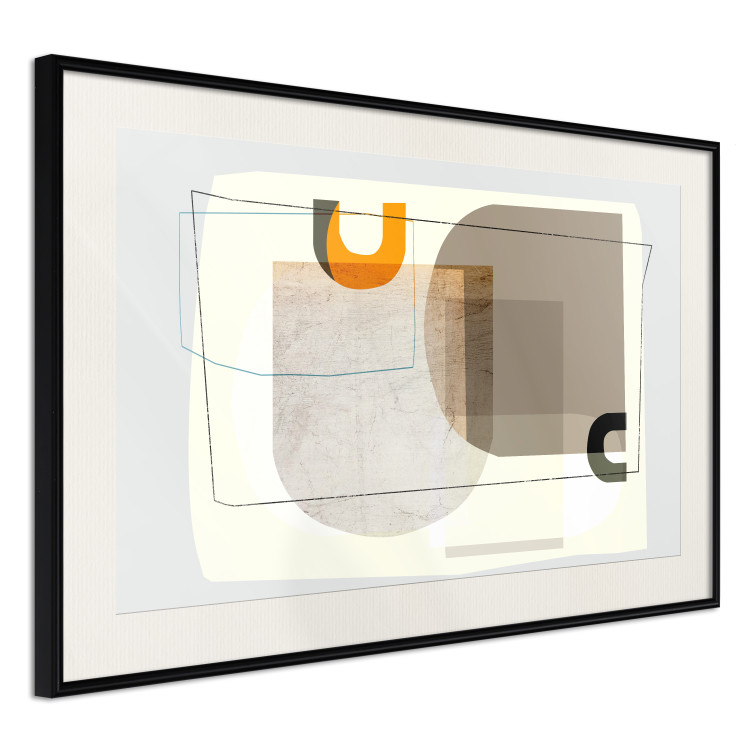 Wall Poster Antique - abstract composition of various figures and lines on a white background 126654 additionalImage 2