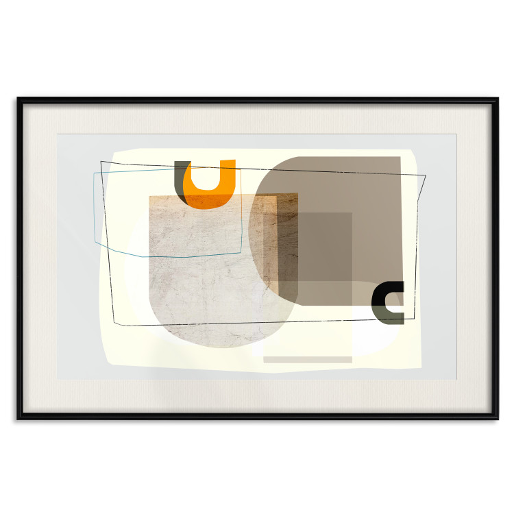 Wall Poster Antique - abstract composition of various figures and lines on a white background 126654 additionalImage 19