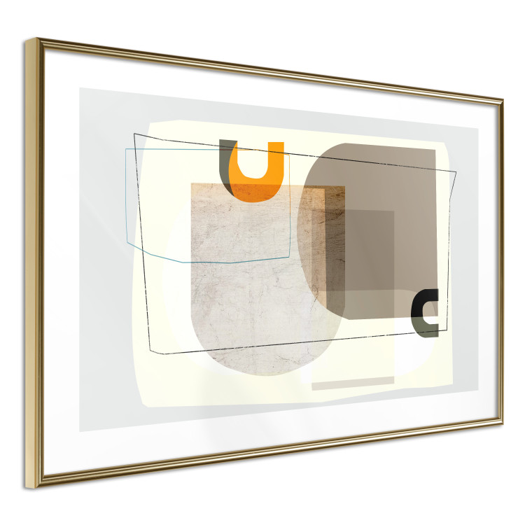 Wall Poster Antique - abstract composition of various figures and lines on a white background 126654 additionalImage 7