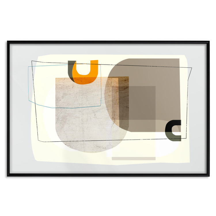 Wall Poster Antique - abstract composition of various figures and lines on a white background 126654 additionalImage 16
