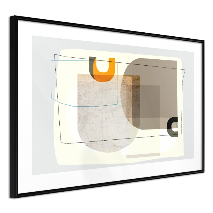 Wall Poster Antique - abstract composition of various figures and lines on a white background 126654 additionalImage 8
