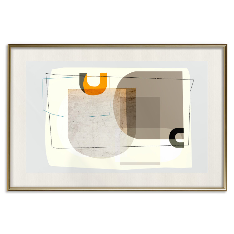 Wall Poster Antique - abstract composition of various figures and lines on a white background 126654 additionalImage 20