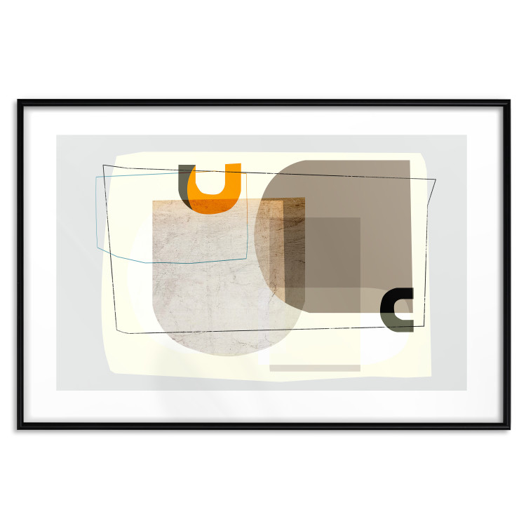 Wall Poster Antique - abstract composition of various figures and lines on a white background 126654 additionalImage 17
