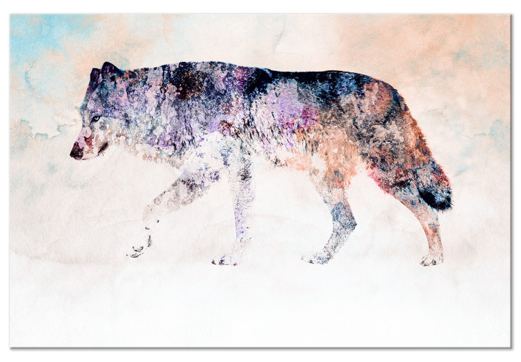Large canvas print Lonely Wolf [Large Format] 126954
