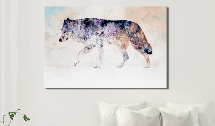 Large canvas print Lonely Wolf [Large Format] 126954 additionalImage 6
