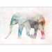 Photo Wallpaper African animals - elephant on a solid textured background with coloured accent 127554 additionalThumb 5