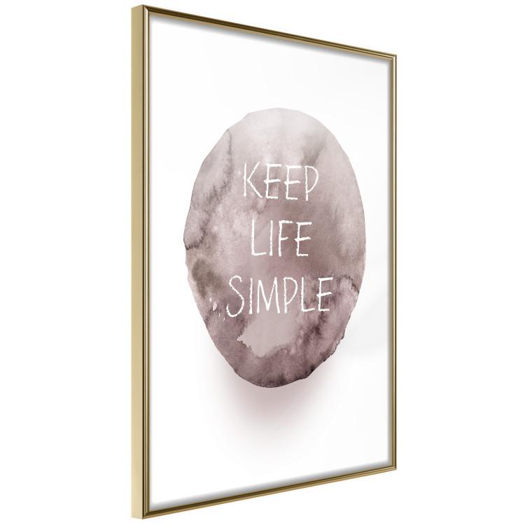 Wall Poster Keep Life Simple - English quote in watercolor motif on white background 127854 additionalImage 12