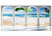 Large canvas print Columns and Sea II [Large Format] 128754