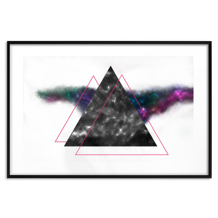Wall Poster Triangle Mirror - geometric abstract composition on a white background 129154 additionalImage 17