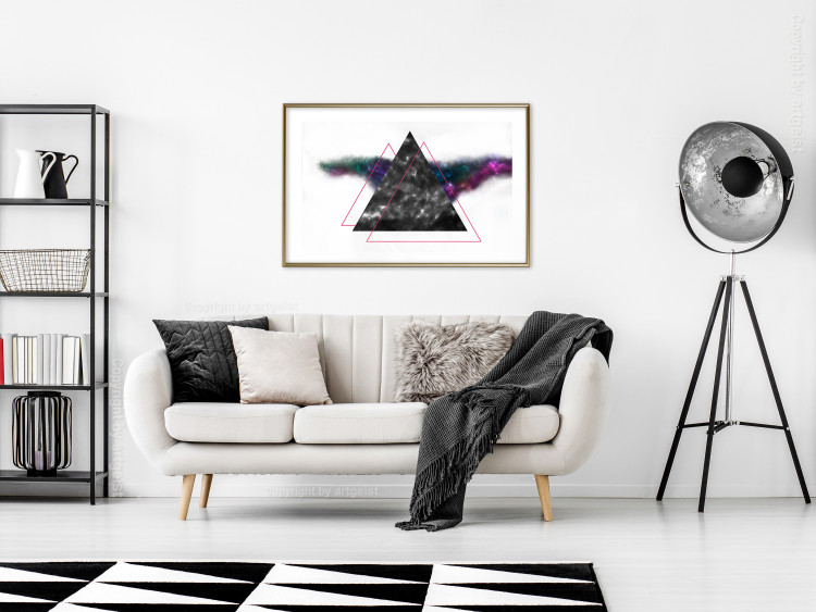 Wall Poster Triangle Mirror - geometric abstract composition on a white background 129154 additionalImage 13
