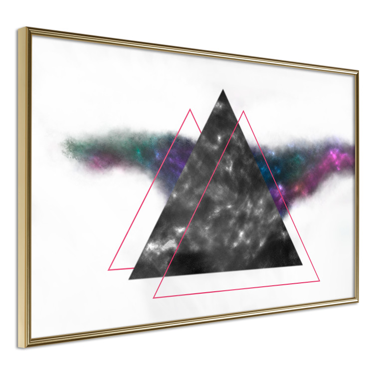 Wall Poster Triangle Mirror - geometric abstract composition on a white background 129154 additionalImage 12