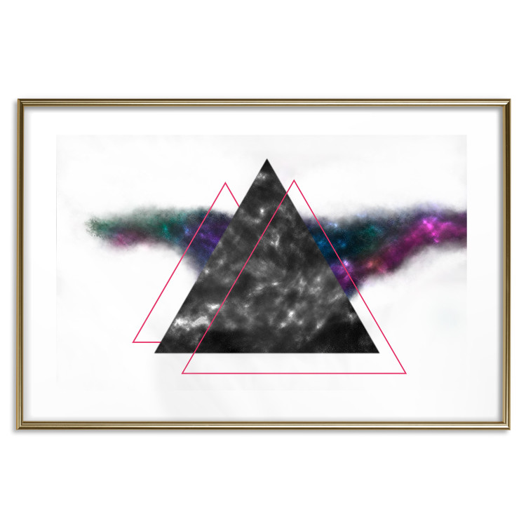 Wall Poster Triangle Mirror - geometric abstract composition on a white background 129154 additionalImage 20