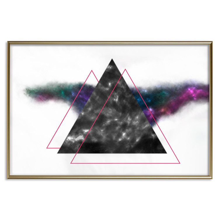 Wall Poster Triangle Mirror - geometric abstract composition on a white background 129154 additionalImage 18
