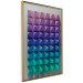 Wall Poster Stillness - multicolored composition of a 3D-like geometric figure 130554 additionalThumb 12
