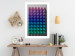 Wall Poster Stillness - multicolored composition of a 3D-like geometric figure 130554 additionalThumb 3