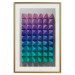 Wall Poster Stillness - multicolored composition of a 3D-like geometric figure 130554 additionalThumb 24
