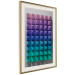 Wall Poster Stillness - multicolored composition of a 3D-like geometric figure 130554 additionalThumb 3