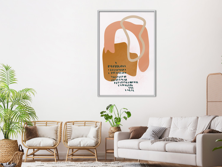 Poster Joyful Dances - abstract geometric shapes in scandi boho style 135654 additionalImage 4