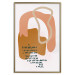 Poster Joyful Dances - abstract geometric shapes in scandi boho style 135654 additionalThumb 7