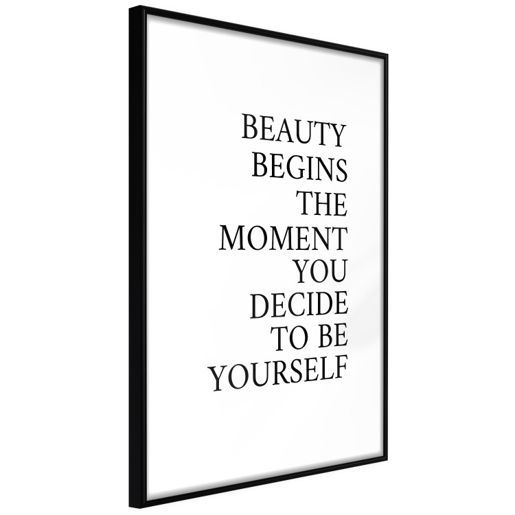 Wall Poster Decide for Yourself - black and white composition with English text 136454 additionalImage 22