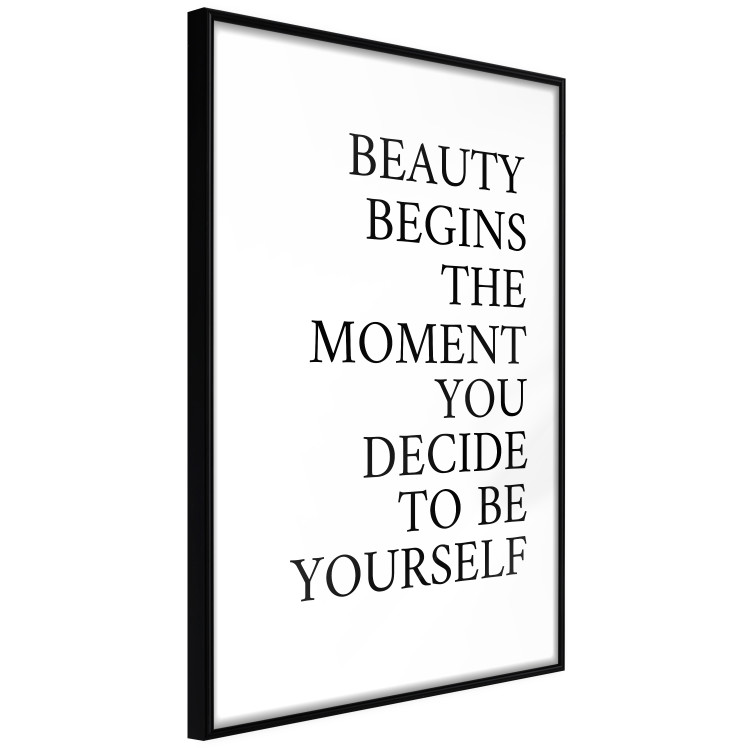 Wall Poster Decide for Yourself - black and white composition with English text 136454 additionalImage 18
