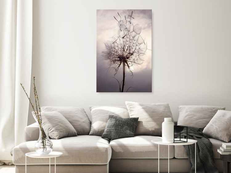 Canvas Art Print Inflorescence of a Dandelier - photo in the style of boho 137254 additionalImage 3