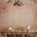 Wall Mural Pink flowers as painted - flower motif with patterns and textures 138454 additionalThumb 6