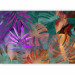 Photo Wallpaper Color leaves - Abstraction with a colored floral motif 142254 additionalThumb 1