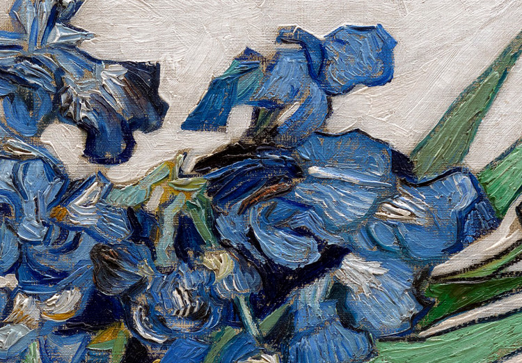 Canvas Iris Vase (1-piece) Wide - flowers in the style of Vincent van Gogh 142754 additionalImage 4