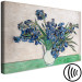Canvas Iris Vase (1-piece) Wide - flowers in the style of Vincent van Gogh 142754 additionalThumb 6