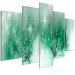 Canvas Print Green Dandelions (5-piece) Wide - delicate flowers and texts 143354 additionalThumb 2