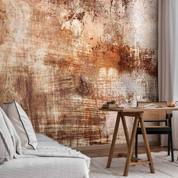 Wall Mural Abstract wipe - background with texture of painting in autumn colours 144054 additionalImage 4