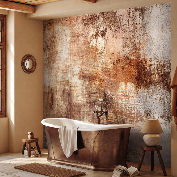 Wall Mural Abstract wipe - background with texture of painting in autumn colours 144054 additionalImage 8