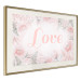 Poster Love - Romantic Inscription on a Rose Background Among Plants and Leaves 144754 additionalThumb 9