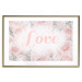 Poster Love - Romantic Inscription on a Rose Background Among Plants and Leaves 144754 additionalThumb 26