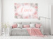 Poster Love - Romantic Inscription on a Rose Background Among Plants and Leaves 144754 additionalThumb 14