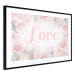 Poster Love - Romantic Inscription on a Rose Background Among Plants and Leaves 144754 additionalThumb 5