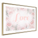 Poster Love - Romantic Inscription on a Rose Background Among Plants and Leaves 144754 additionalThumb 8
