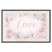 Poster Love - Romantic Inscription on a Rose Background Among Plants and Leaves 144754 additionalThumb 19