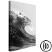 Canvas Print Sea in Black and White (1-piece) - unique seascape with a wave 145354 additionalThumb 6