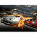 Wall Mural Sports Cars - Street Race in Flames Against the Backdrop of the City 147654 additionalThumb 1