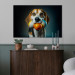 Canvas Print AI Beagle Dog - Portrait of a Animal With Three Balls in Its Mouth - Horizontal 150154 additionalThumb 3