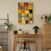 Canvas Print Abstract Squares - A Geometric Composition in Klimt’s Style 151054 additionalThumb 5