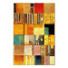 Canvas Print Abstract Squares - A Geometric Composition in Klimt’s Style 151054 additionalThumb 7