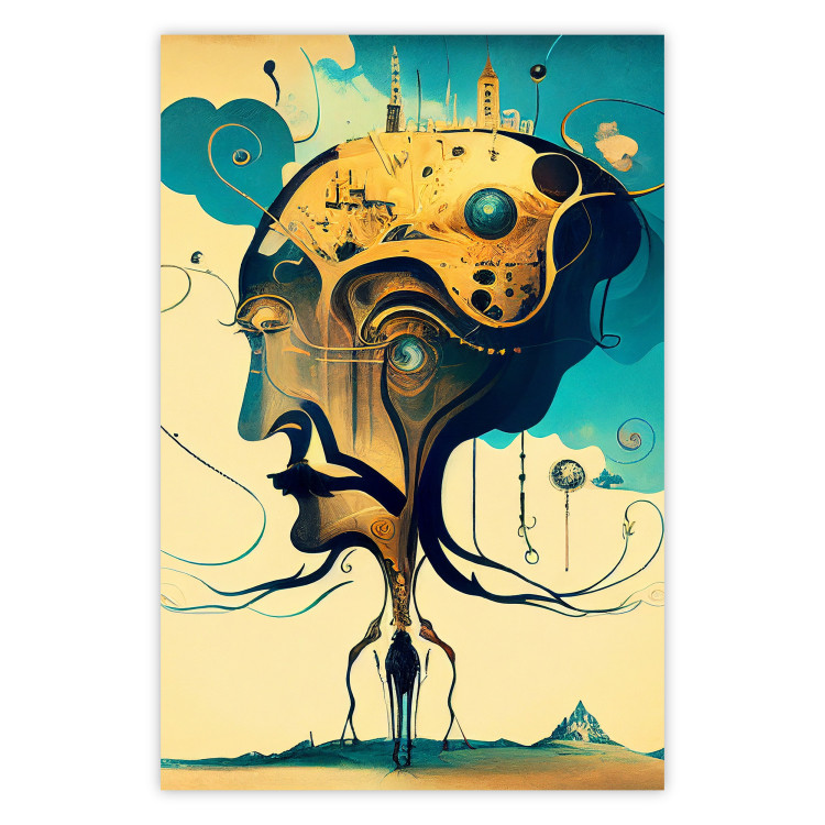 Poster Abstract Portrait - A Surreal Representation of a Man 151154