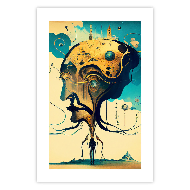 Poster Abstract Portrait - A Surreal Representation of a Man 151154 additionalImage 20