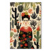 Canvas Print Frida Kahlo - Portrait of the Artist Amid Desert Flora Full of Cacti 152254 additionalThumb 7