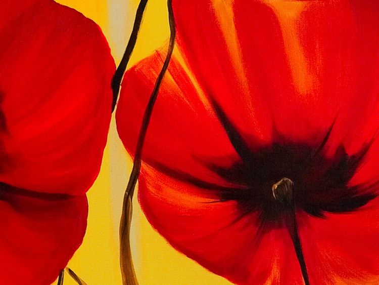 Canvas Print Red poppies 48554 additionalImage 2